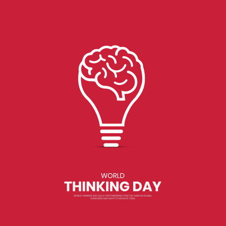 World Thinking Day. Thinking Day creative design.のイラスト素材
