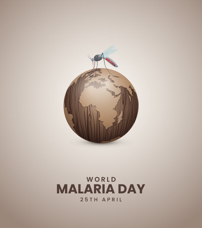 World Malaria Day, World Dengue Day, concept, 3D illustration.のイラスト素材