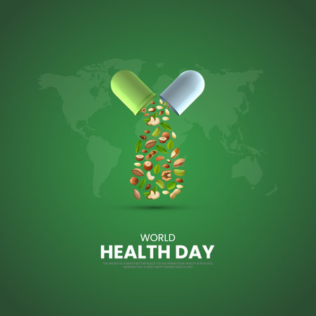 World Health Day. Health day creative design for social medai post.のイラスト素材