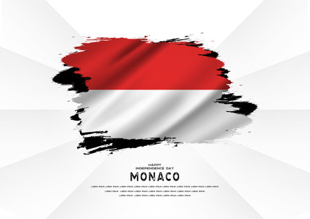 Happy Independence Day, Monacoのイラスト素材