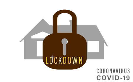 Covid-19 Pandemic world lockdown due to Corona Virus Illustration Vector. illustration during Covid-19 Pandemic world crisisのイラスト素材