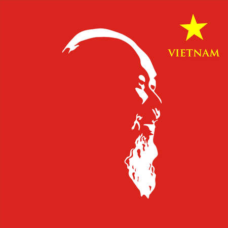 Vector Illustration of vietnam independence day. red background and yellow starのイラスト素材