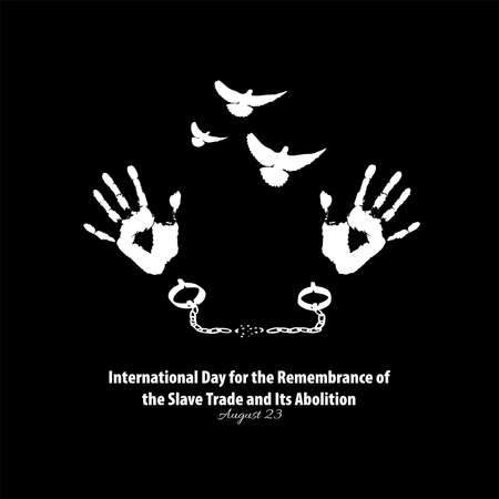 Vector Illustration of International Day for the Remembrance of the Slave Trade and Its Abolition.のイラスト素材