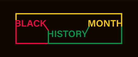 African American History or Black History Month. Celebrated annually in February in the USA, Ireland, Netherlands, and Canadaのイラスト素材