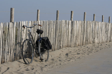 Bicycle at the Beachの写真素材
