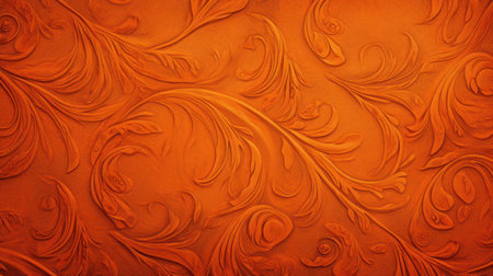 Abstract floral pattern on a red background. Floral pattern on the wall.の素材