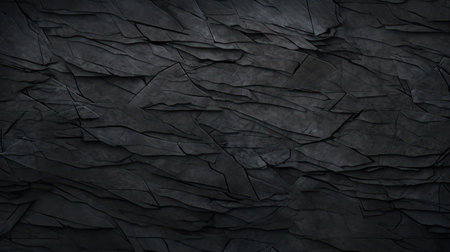 Black stone wall texture for background. High resolution photo. Full depth of field.の素材
