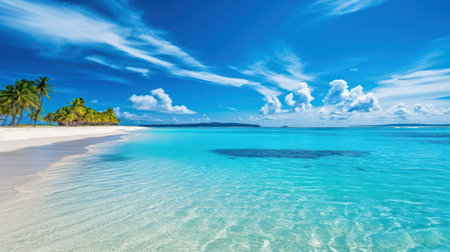 Beautiful beach at Seychelles, Praslin islandの素材
