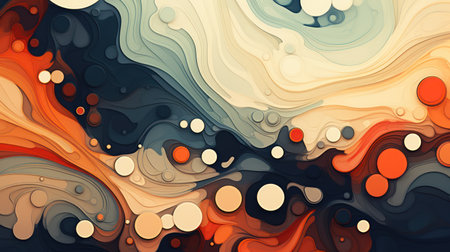 Colorful abstract background. Marbling art patterns. Vector illustration.の素材