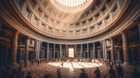Interior view of St. Peter's Basilica.の素材
