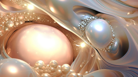 3d illustration of abstract geometric composition,digital art works. Computer generated graphics.の素材