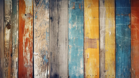 Vintage wood texture background. Old grunge vintage wooden wall.の素材
