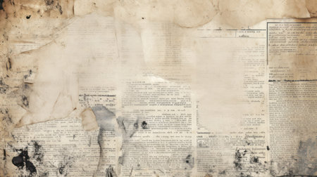 Vintage old paper background with space for text. Grunge paper textureの素材