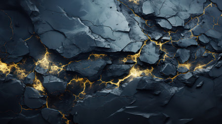 Abstract background with cracked stone texture. 3d rendering, 3d illustration.の素材