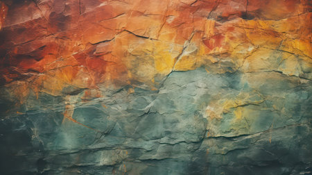 Colorful abstract background, texture of stone with cracks and scratches.の素材
