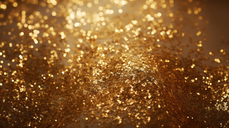 golden glitter vintage lights background. Christmas, New Year concept.の素材