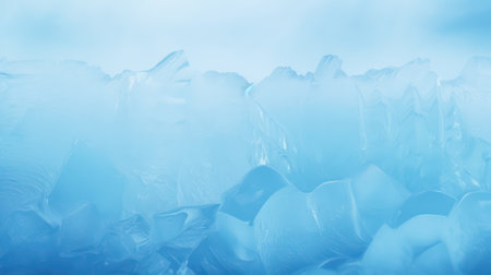 Abstract blue ice background. Copy space for text. Close up.の素材