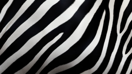 Black and white zebra skin as a background. Close up.の素材
