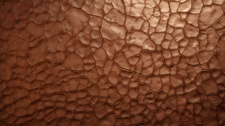 Brown leather texture with cracks and scratches. Abstract background for design.の素材