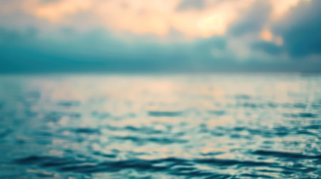 Abstract blur sea and sky background - vintage filter effect style pictures.の素材