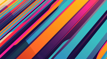 Abstract colorful background with diagonal stripes. Vector illustration. Eps 10.の素材