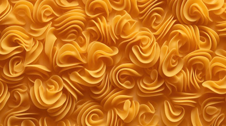 abstract orange background with swirls. 3d rendering, 3d illustration.の素材