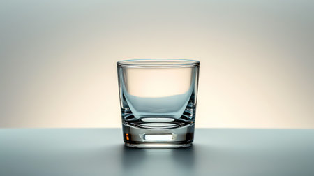 Empty glass of whiskey on a white background. 3d illustration.の素材