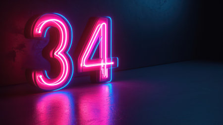 dark background. 3D render illustration.の素材