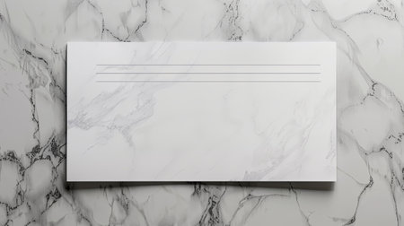 Blank white business card mockuple background, 3D renderingの素材