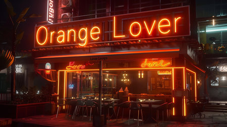Night view of the Orange Lover Theater.の素材
