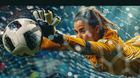 Goalkeeper of Malaysia in action during the Malaysia National League football match between Malaysia and Malaysia.の素材