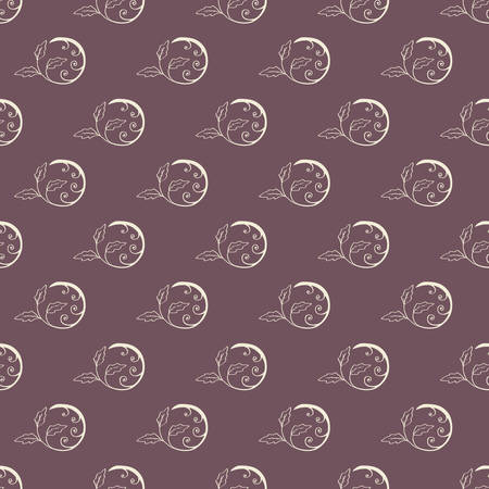 Floral seamless pattern from hand drawn sketches. Can be used for wallpapers. Optimized for easy color changes. EPS8 vector illustration includes Pattern Swatch.のイラスト素材