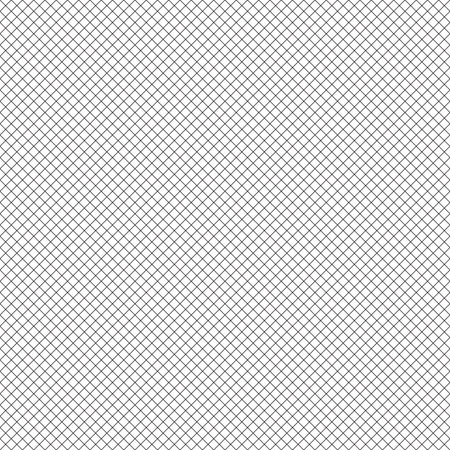 Intersecting perpendicular lined seamless pattern. Repeating mesh texture with black perpendicular crossing lines on white background. Grid checkered vector illustration.のイラスト素材