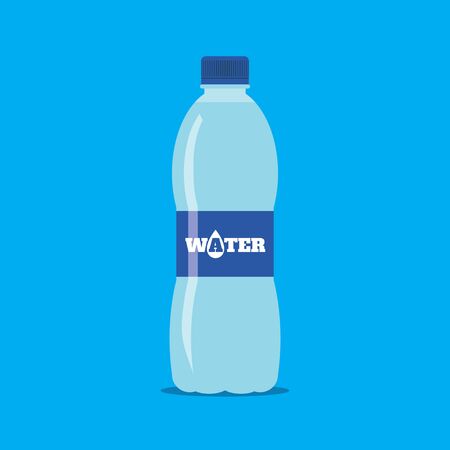 Bottle of Fresh Water Flat Iconのイラスト素材