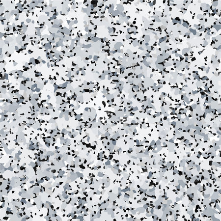 Terrazzo texture. Not seamless pattern. Abstract imitation of mosaic surface from granite or marble particles. Colored spots randomly arranged on white background. EPS8 vector illustration.のイラスト素材