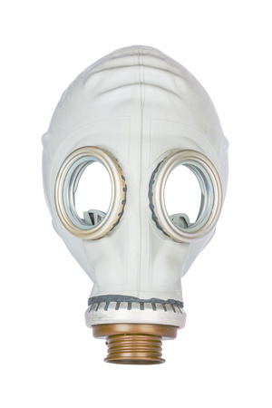 Retro Gas Mask isolated on White Backgroundの写真素材