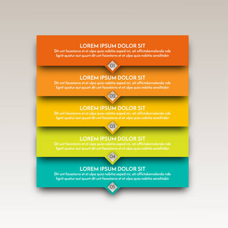 Infographic elements. Modern template for business and marketing design. Can be used for work flow layout diagram, business step optionsのイラスト素材