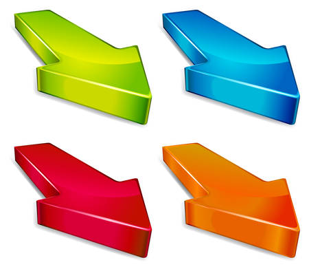 For little arrows showing directions, business vector illustrationのイラスト素材