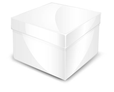Large white box on white backgroundのイラスト素材