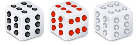 For dices for dribbling, casino gamblingのイラスト素材