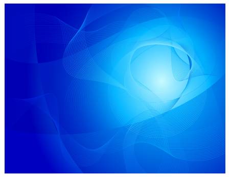 Abstract blue background with smooth lines and waves, vector illustration のイラスト素材