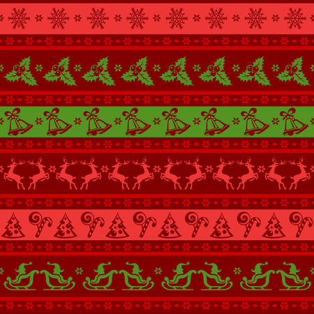 Christmas seamless pattern background. New Year design elements, winter holiday concept, vector illustrationのイラスト素材