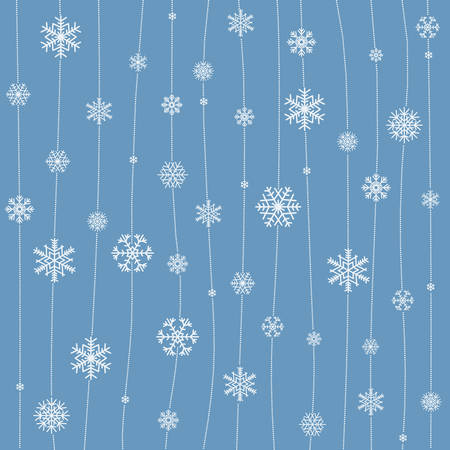 Christmas pattern of snowflakesのイラスト素材
