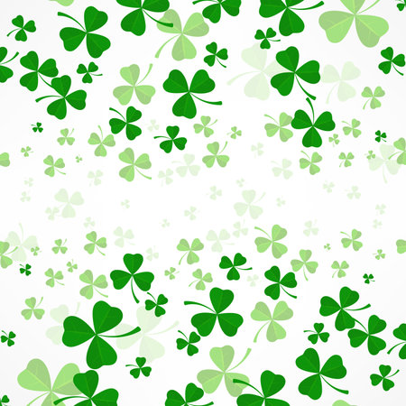Green clover leaves  illustrationのイラスト素材