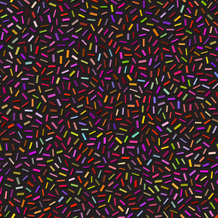 Vector Seamless Black And White Multicolor Confetti Scattered Pattern. Abstract Geometric Background Designのイラスト素材