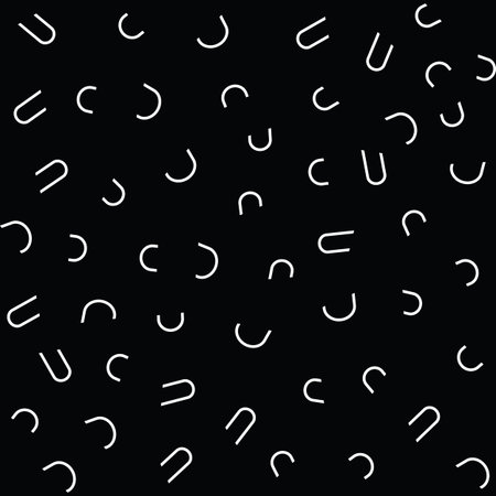 Pattern seamless simple background. Fashion 80-90s. Black and white texture