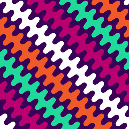 Seamless wave pattern, linear design - vector illustration