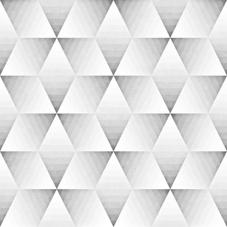 Seamless Monochrome Pattern. Grungy Geometric Shapes Tiling.