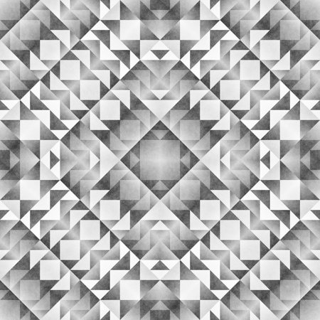 Monochrome Tribal Seamless Pattern. Aztec Style Abstract Geometric Art Print.