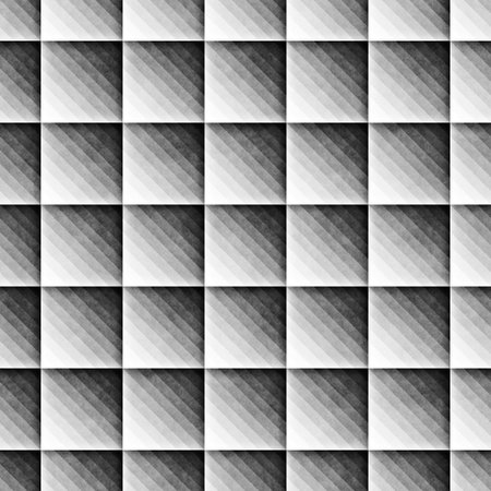 Seamless Gradient Rhombus Grid Pattern. Retro Monochrome Texture. Abstract Geometric Background...